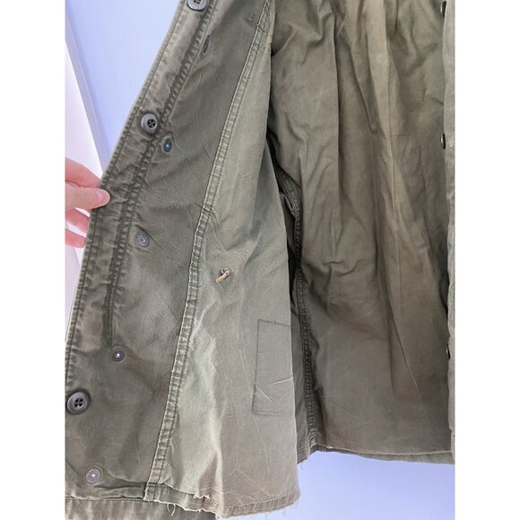 Vintage Field Jacket Coat Mens Med Short (Est.) US Military Vietnam War Era - Picture 15 of 16